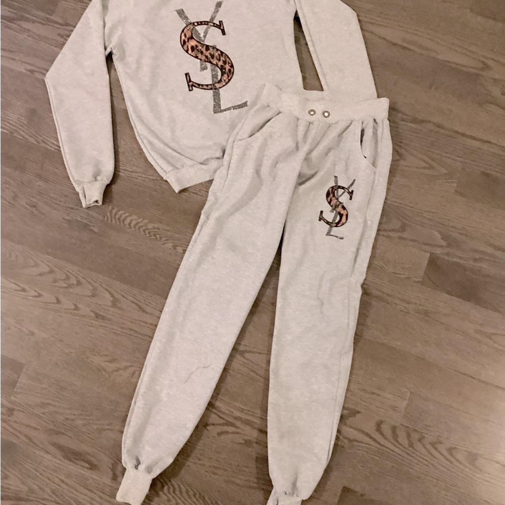 Yves Saint Laurent Gray Sweatpants & Joggers